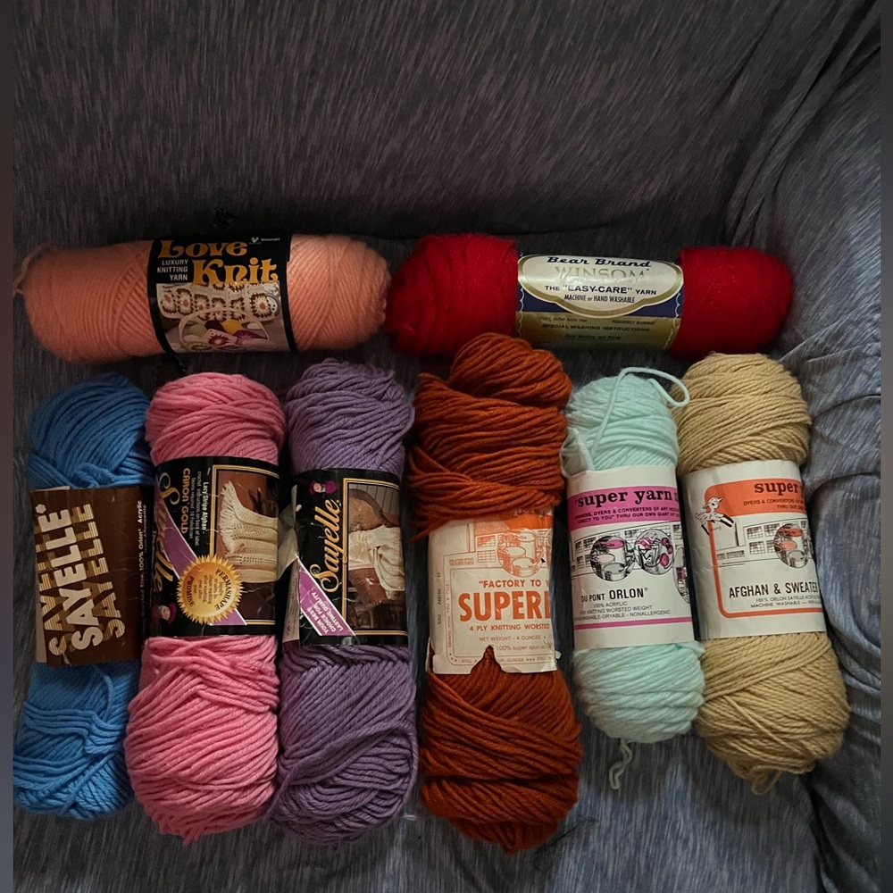Vintage Yarn Lot